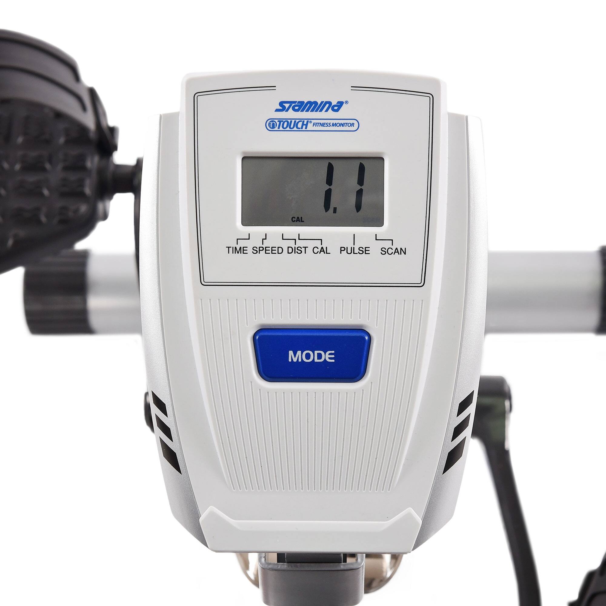 Stamina  
TOUCH  
4 FITNESS MONITOR  

1.1  

TIME SPEED DIST CAL PULSE SCAN  

MODE