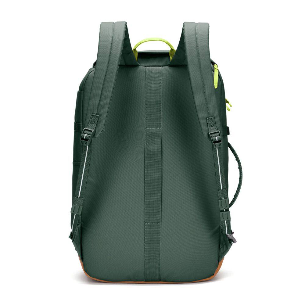 Angle. Pacsafe - GO 44L Carry-on Backpack, Spruce Green - Spruce Green.