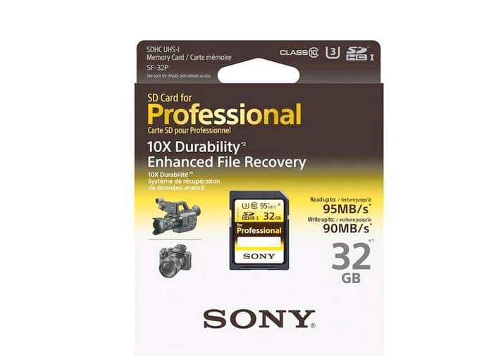 Sony SD Professional Memory Card, 32GB (SF 32P/T1) SF-32P/T1