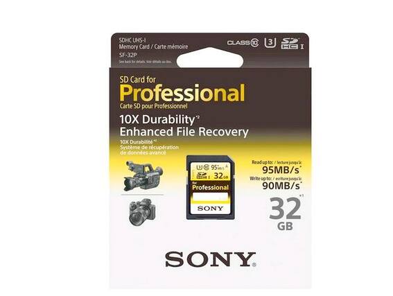 SDHC UHS-I Memory Card / Carte mémoire SF-32P
See Back for details / Voir détails au dos
CLASS 10
3 SP HC I SD Card for Professional / Carte SD pour Professionnel
10X Durability / 10X Durabilité
Enhanced File Recovery / Système de récupération de données avancé
95 I 32 GB Professional / 32 Go Professionnel
SONY
Read up to: / lecture jusqu'
95MB/s
Write up to: / écriture jusqu'
90MB/s
32 GB SONY