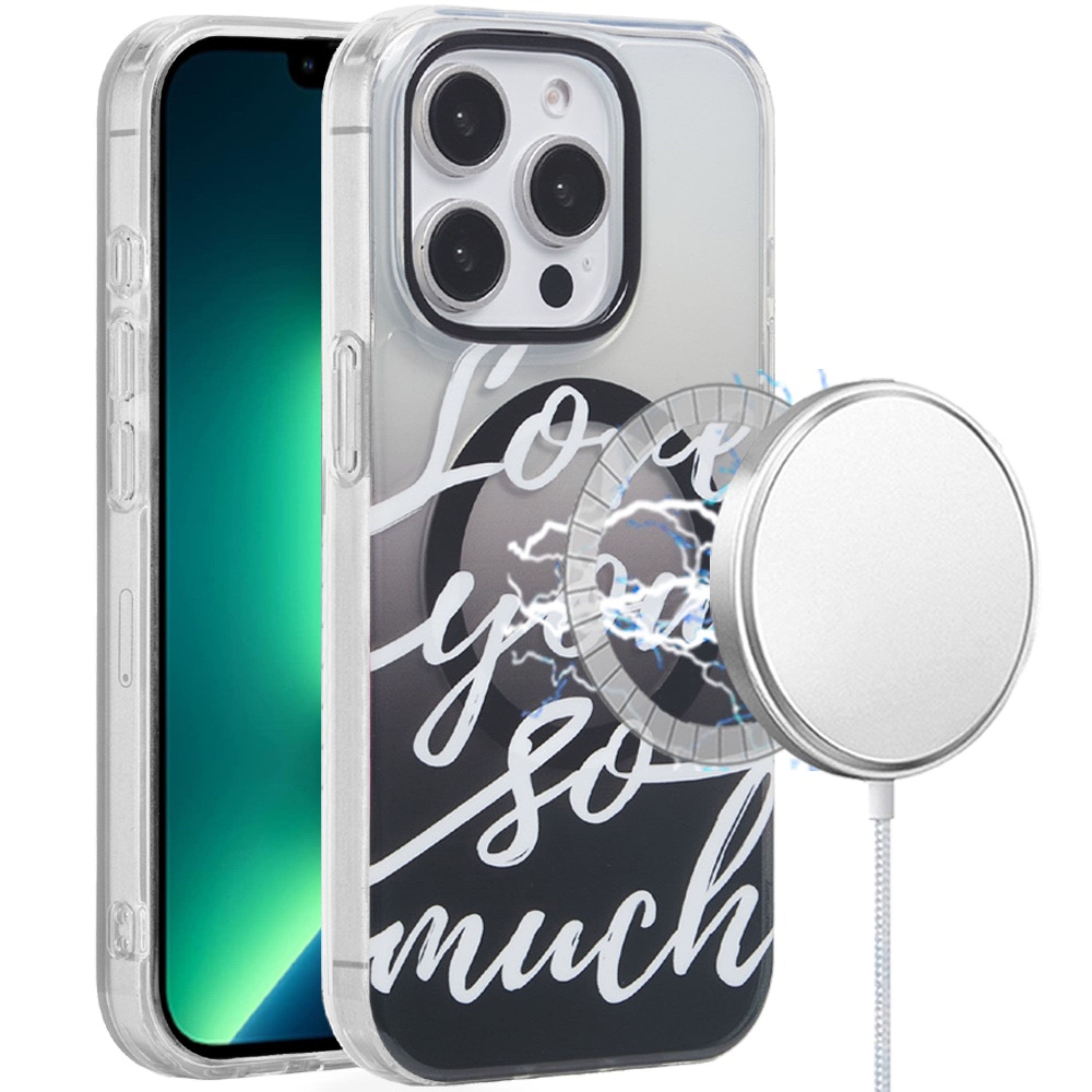 Kitcheniva - Durable Dual-Layer Phone Case For iPhone 13 Pro Max Love You So Much - Multicolor price history on PriceWatchPro