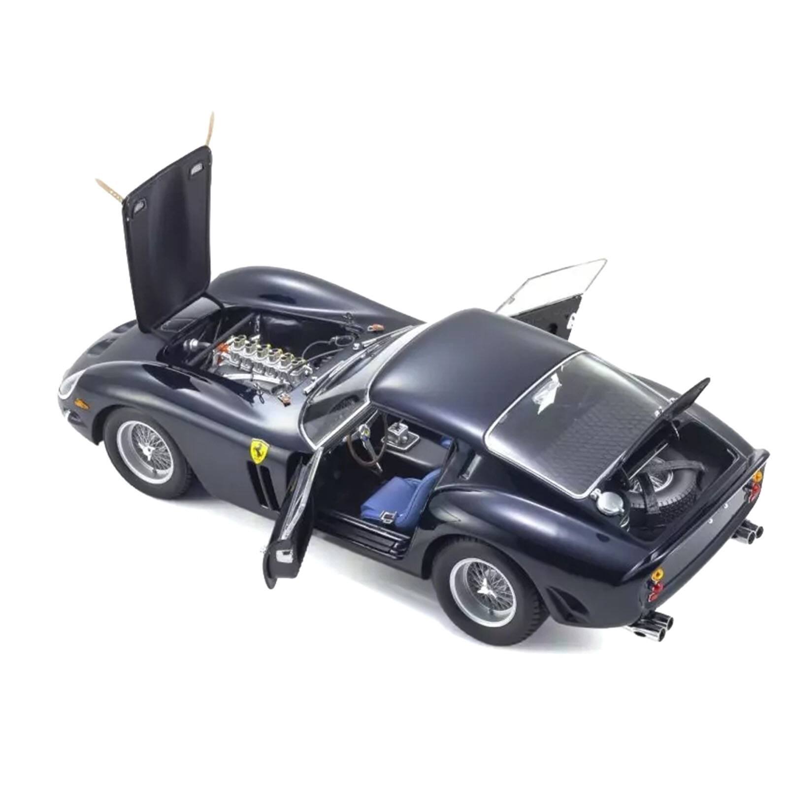 Alt View 1. Kyosho - Ferrari 250 GTO Dark Blue Metallic 1/18 Diecast Model Car by Kyosho.
