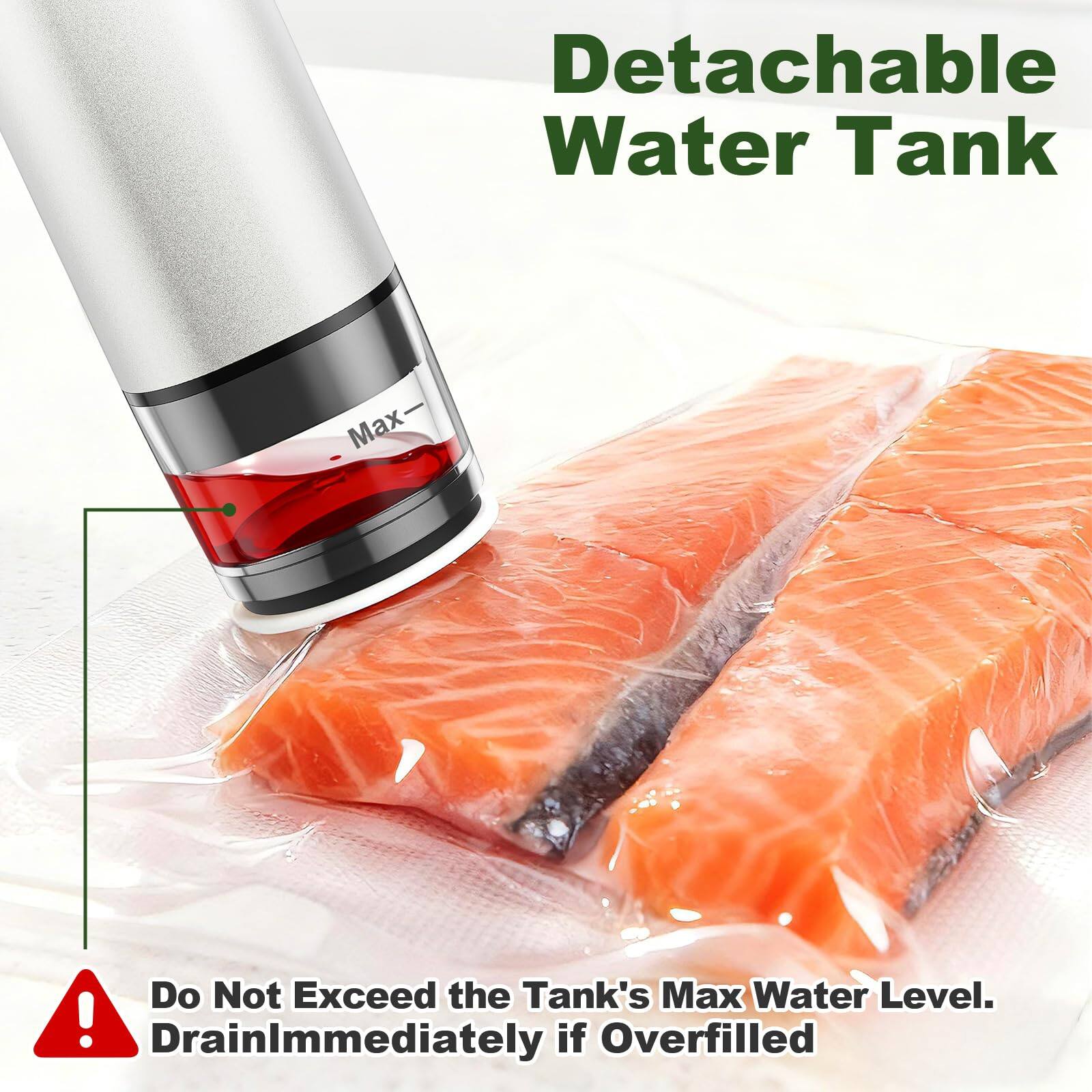 Detachable Water Tank

Do Not Exceed the Tank's Max Water Level. Drain Immediately if Overfilled