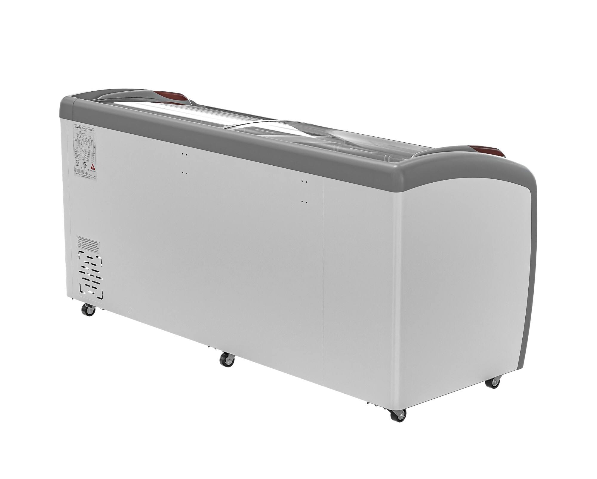 Alt View 7. Koolmore - 71 in. Commercial Ice Cream Display Freezer, 20 cu. ft. MCF-20C - White.