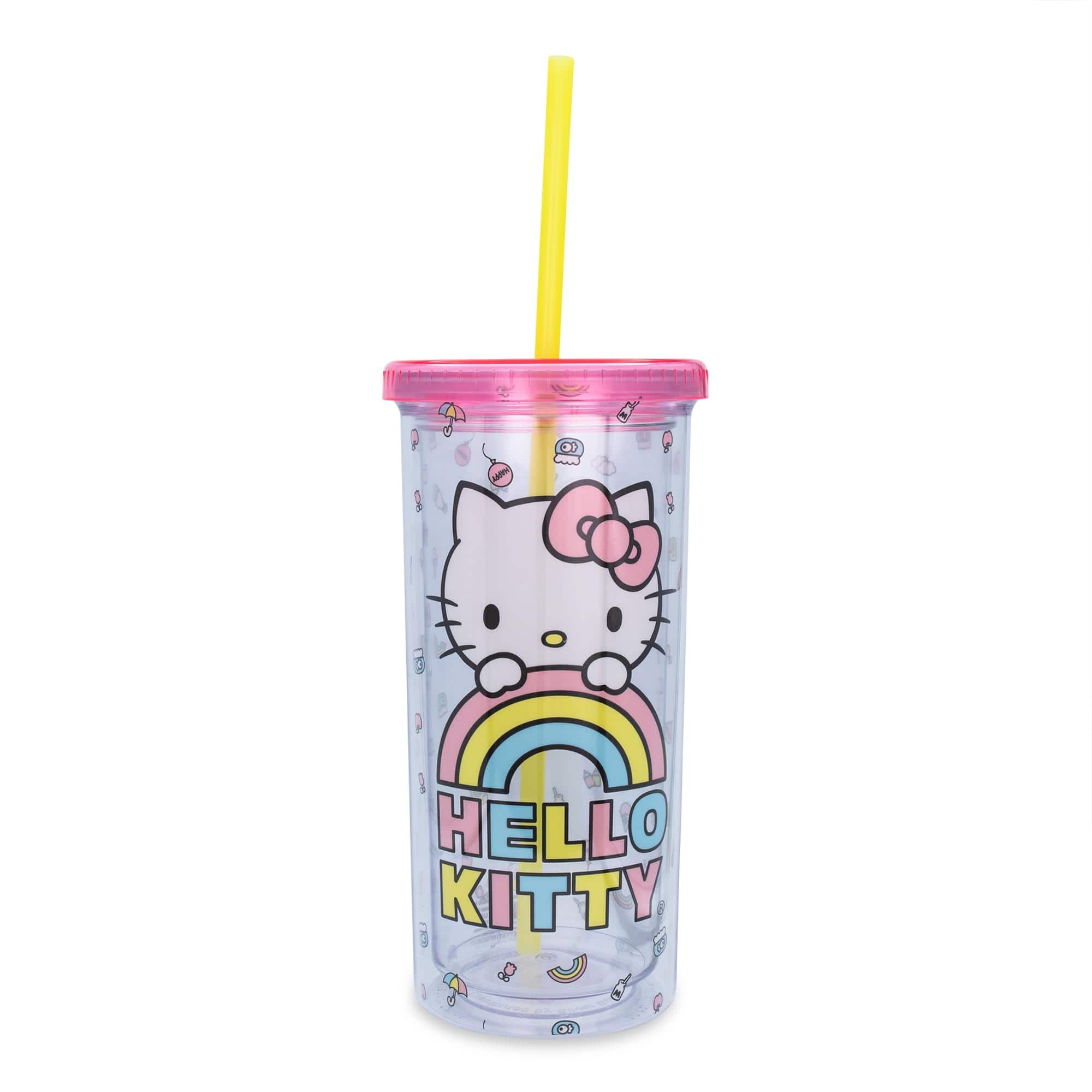 Silver Buffalo - Sanrio Hello Kitty Pastel Rainbow Carnival Cup With Lid | Holds 20 Ounces - Pink price history on PriceWatchPro