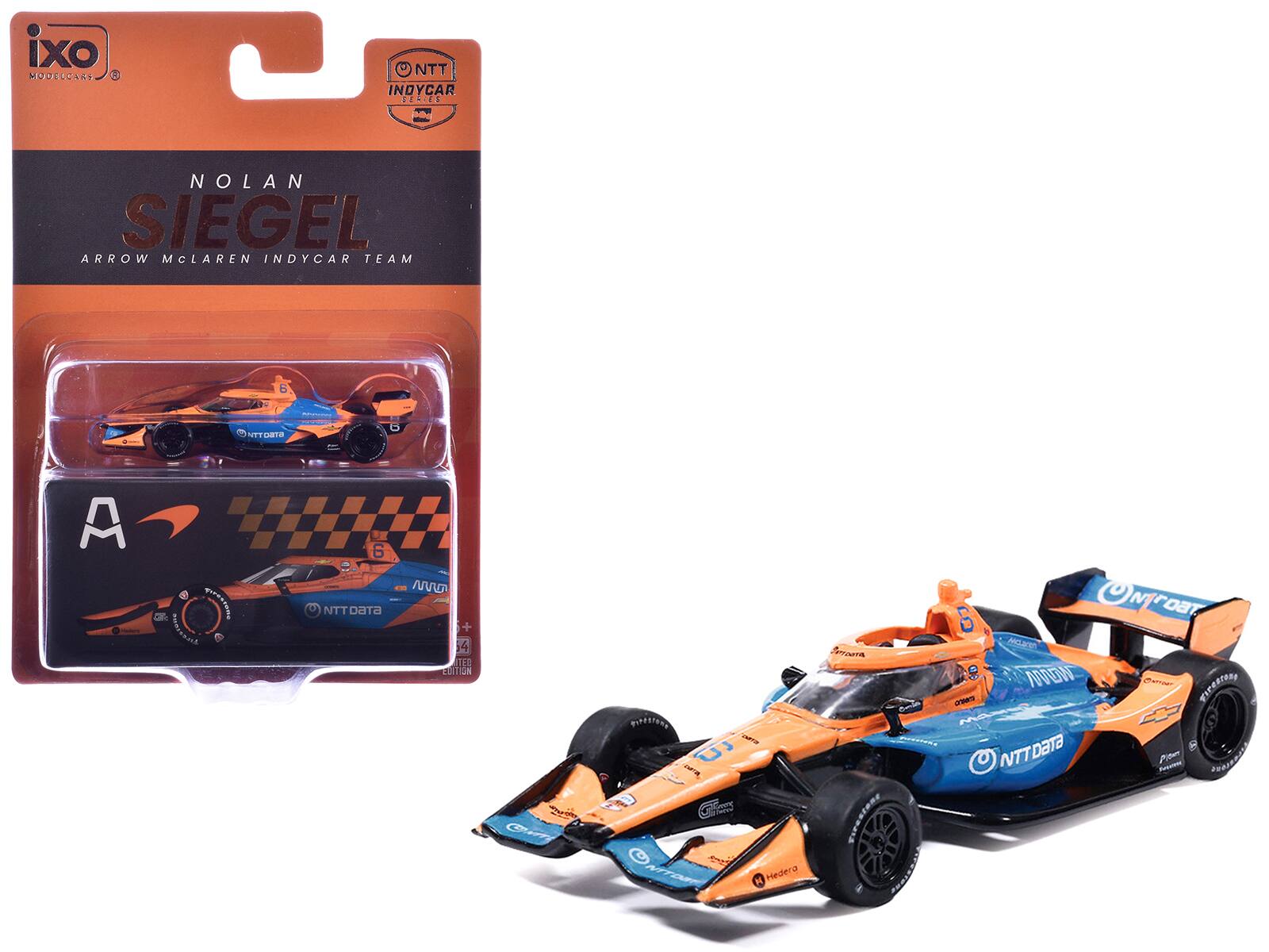 "Dallara IndyCar #6 ""NTT Data"" Arrow McLaren IndyCar Team ""NTT IndyCar Series"" (2026) 1/64 Diecast Model by IXO Models" price history on PriceWatchPro