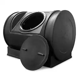 Good Ideas - Compost Wizard Jr Outdoor Garden Compost Bin Container, Black