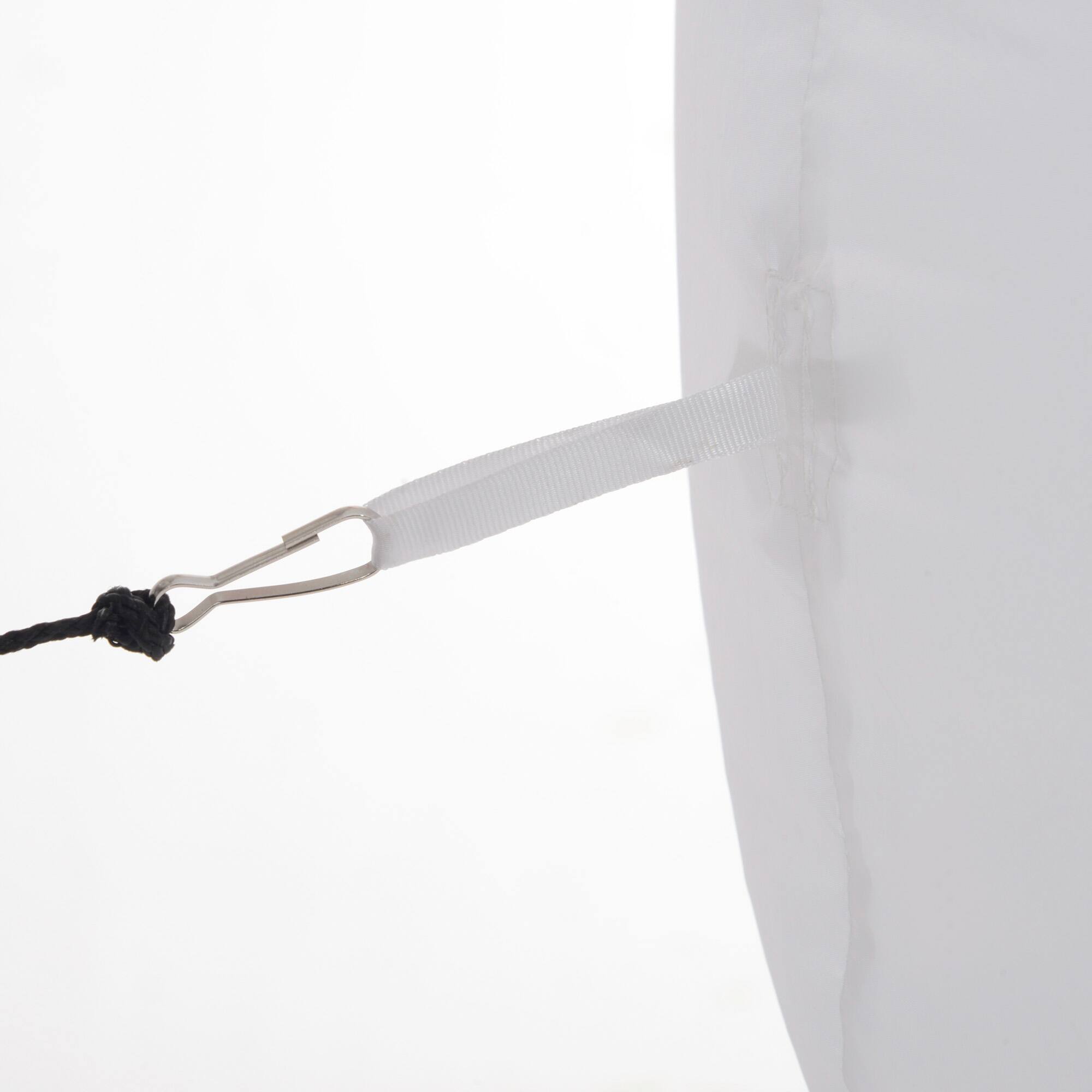 Alt View 8. Outsunny - 10FT Christmas Inflatables Cheerful Snowman in Black Hat, Green Scarf and Gloves, for Lawn Garden Party - White.