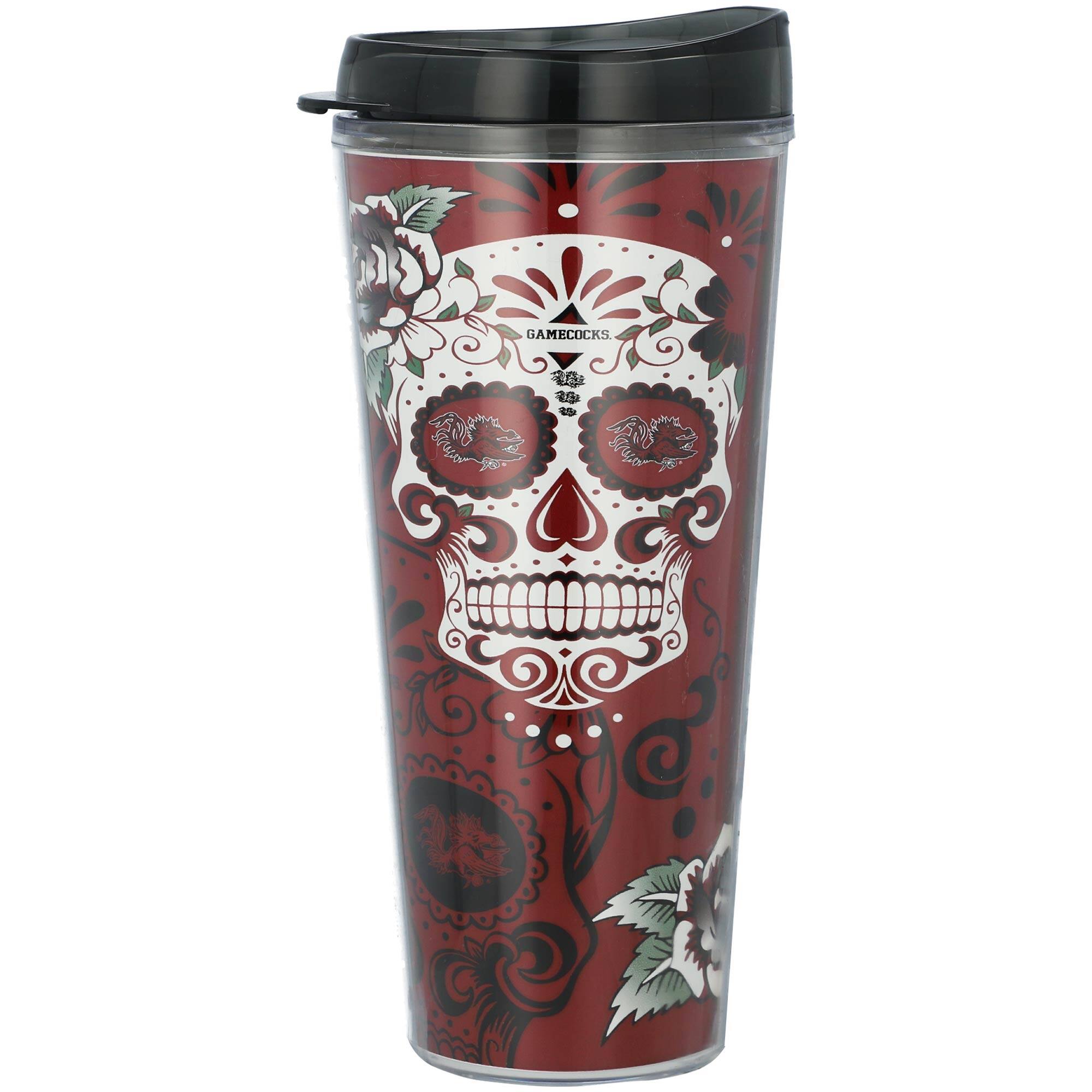 Indigo Falls - South Carolina Gamecocks 22oz. D-a de los Muertos Tumbler - Multicolor