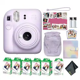 Bundle - Fujifilm - INSTAX MINI 12 Instant Film Holiday Camera - Lilac Purple