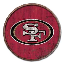 Fan Creations - San Francisco 49ers 24" Cracked Color Barrel Top Sign - Multicolor