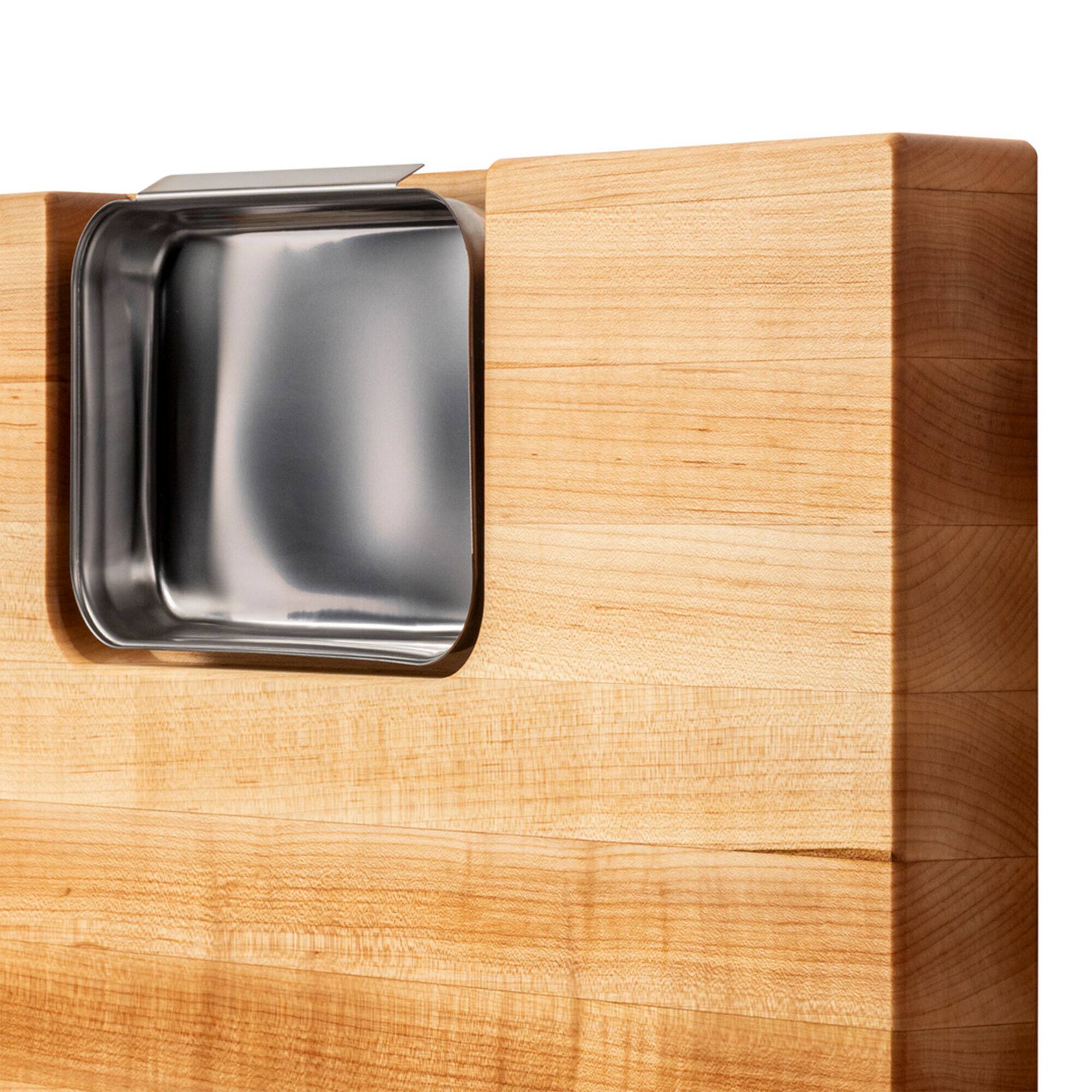 Alt View 7. John Boos - John Boos Reversible Wood Cutting Board with Juice Groove & Tray, Maple - Brown.