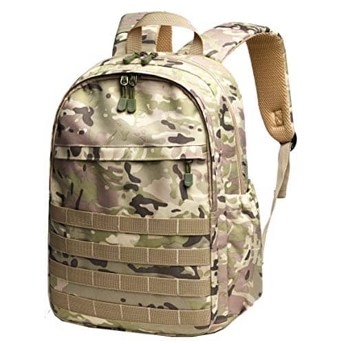 Live At Space - Backpack With Lunch Box Waterproof School Bag Outdoor Travel Camping Daypack Camo For Rucksack (amy Green Large) - Amy Green Backpack-Large