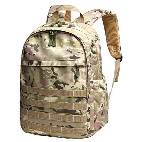 Live At Space - Backpack With Lunch Box Waterproof School Bag Outdoor Travel Camping Daypack Camo For Rucksack (amy Green Large) - Amy Green Backpack-Large