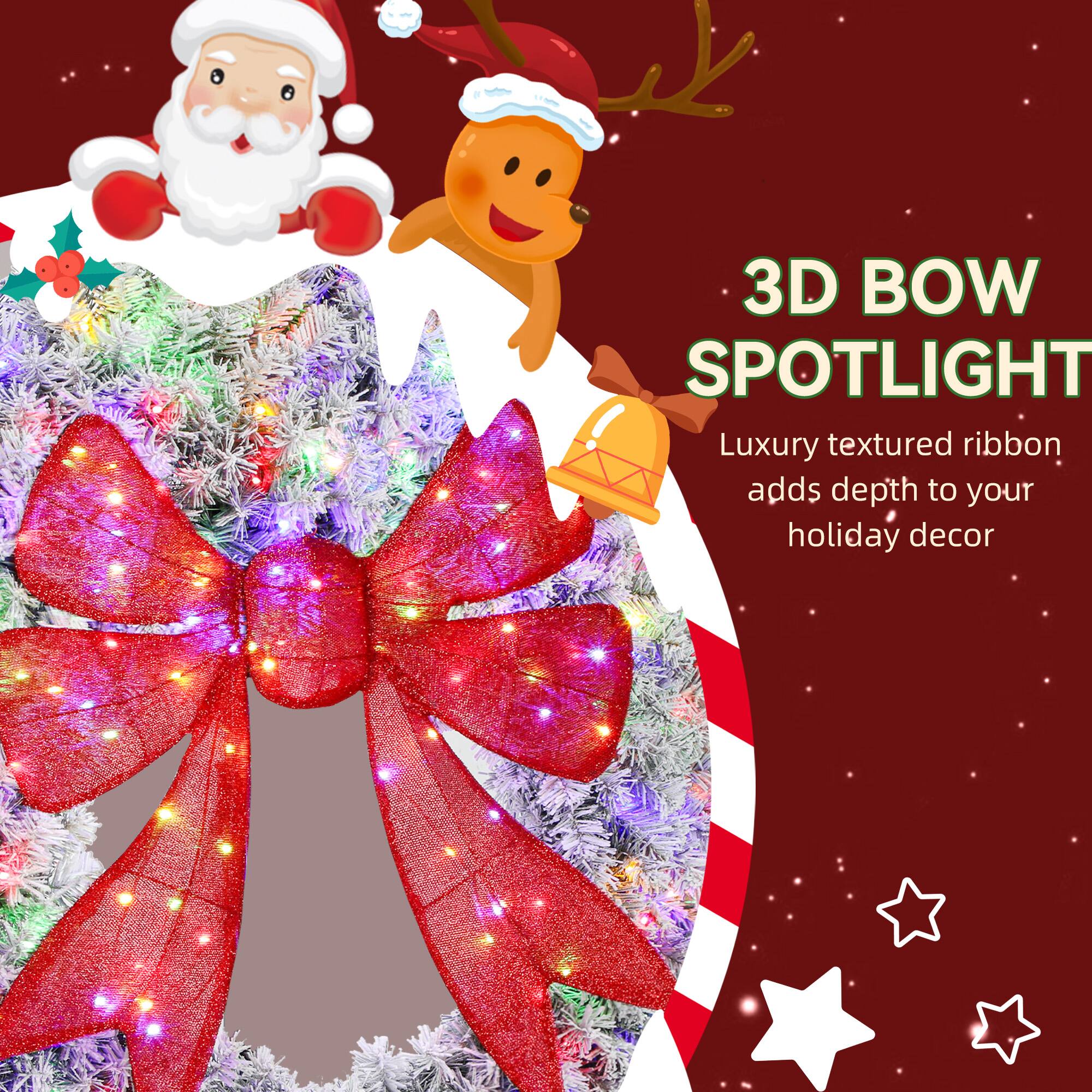 3D BOW SPOTLIGHT  
Luxury textured ribbon adds depth to your holiday decor