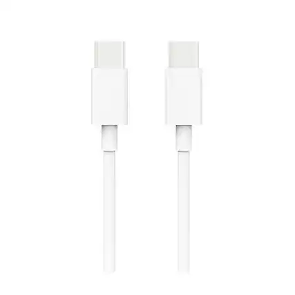 Front. Reiko - Usb C To Type C Charge & Sync Data Cable 3.3 Ft In White - White.