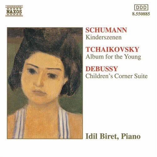 NAXOS  
8.550885  
SCHUMANN  
Kinderszenen  
TCHAIKOVSKY  
Album for the Young  
DEBUSSY  
Children's Corner Suite  
Idil Biret, Piano