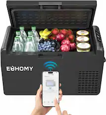 EÜHOMY Car Fridge Single n + - - - 22 1 Cemia - -. ding - ... .... d = AE Un