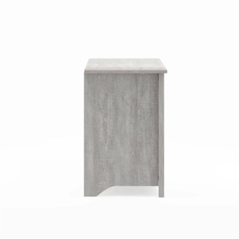 Back. Hivvago - Farmhouse Style TV Stand in Light Grey Oak Wood Finish - for TVs up to 70-inch - Light Grey Oak.