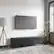 Alt View 32. CorLiving - Cole Collection TV Stand with Enclosed Cabinets for Most TVs up to 85" - Dark Gray.