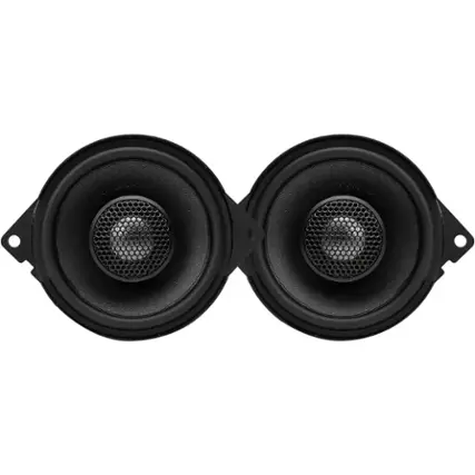 MB Quart - Tuned 3-1/2" Coaxial Car Speakers with Paper Cones (Pair) - Black
