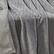 Alt View 3. Noble House - Plazatex Chevron Plush All Season Decorative Throw Blanket 50" x70" Grey - Grey.