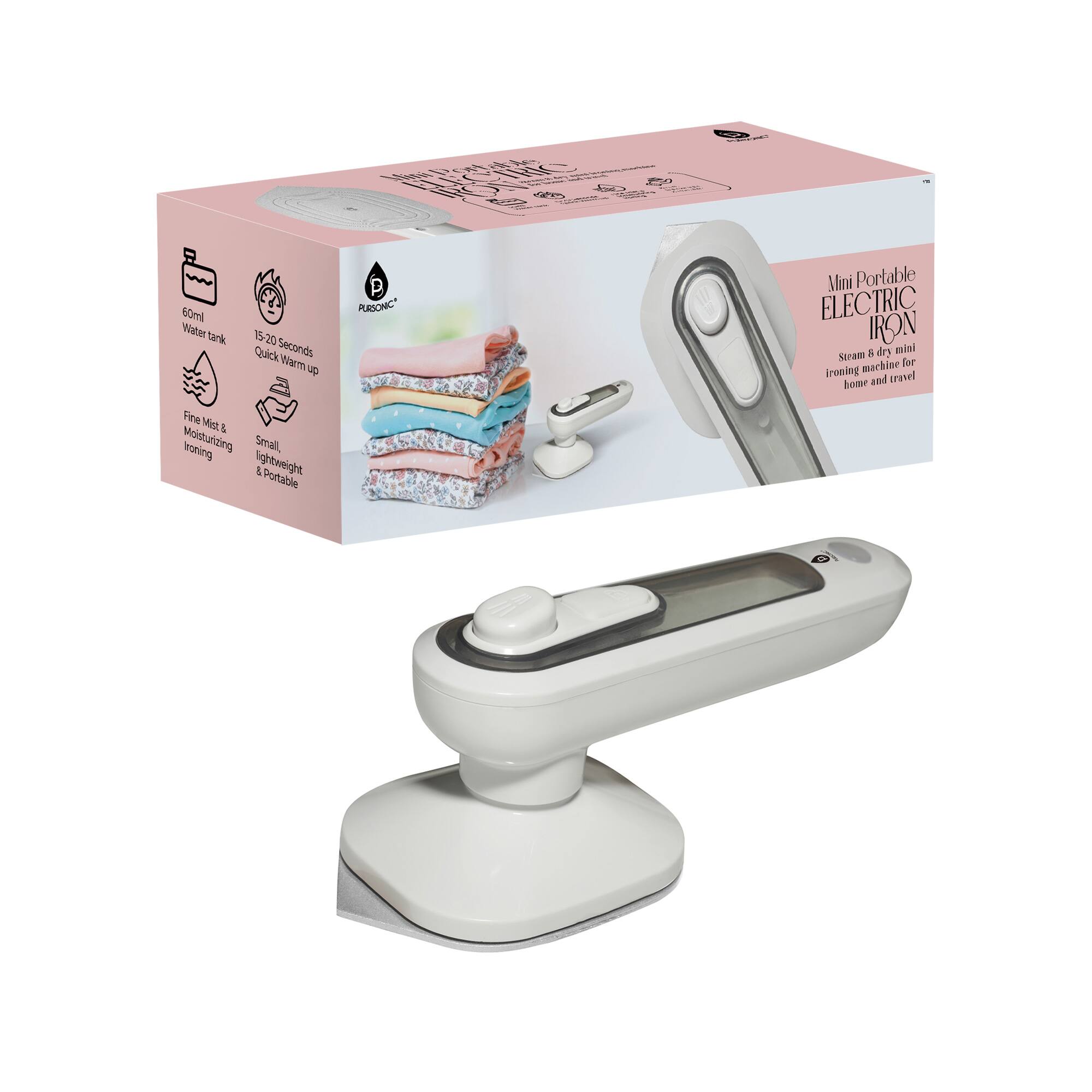 Pursonic - Mini Portable Electric Iron - White