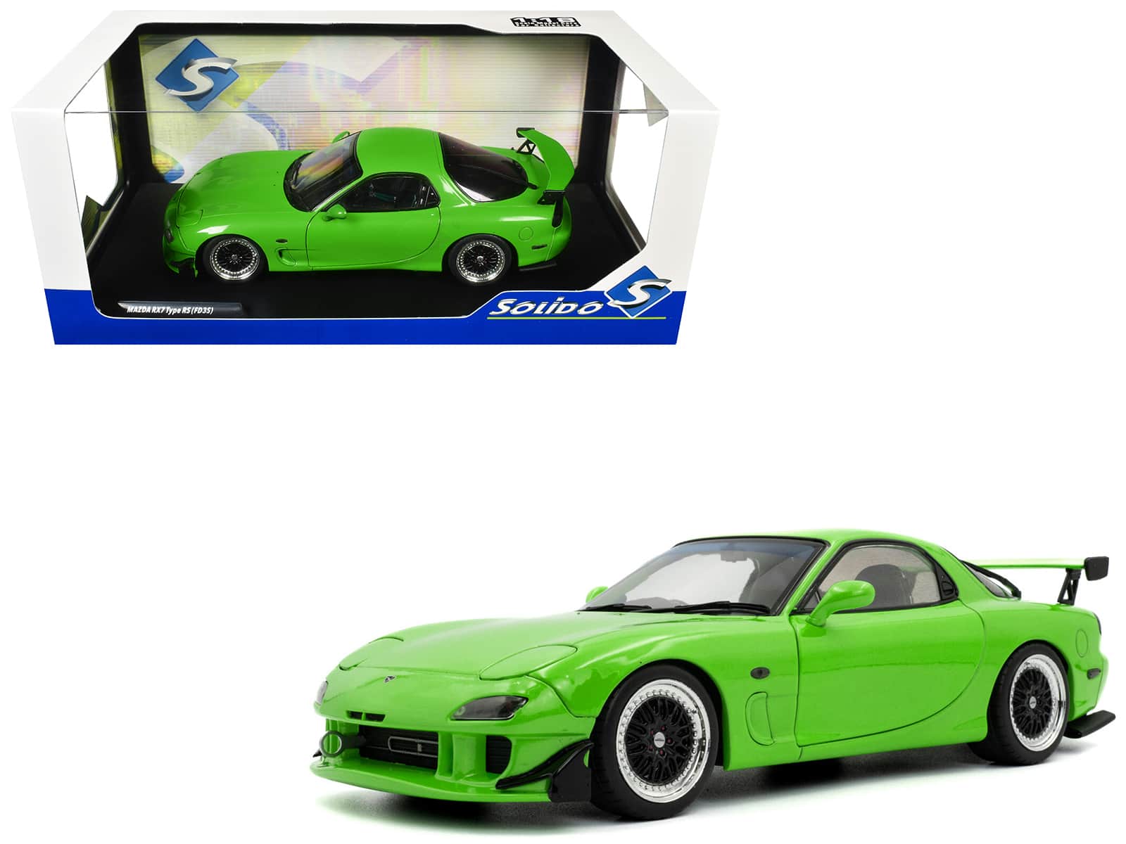 1999 Mazda RX7 Type RS (FD3RS) RHD (Right Hand Drive) Neon Green 1/18 Diecast Model Car by Solido price history on PriceWatchPro