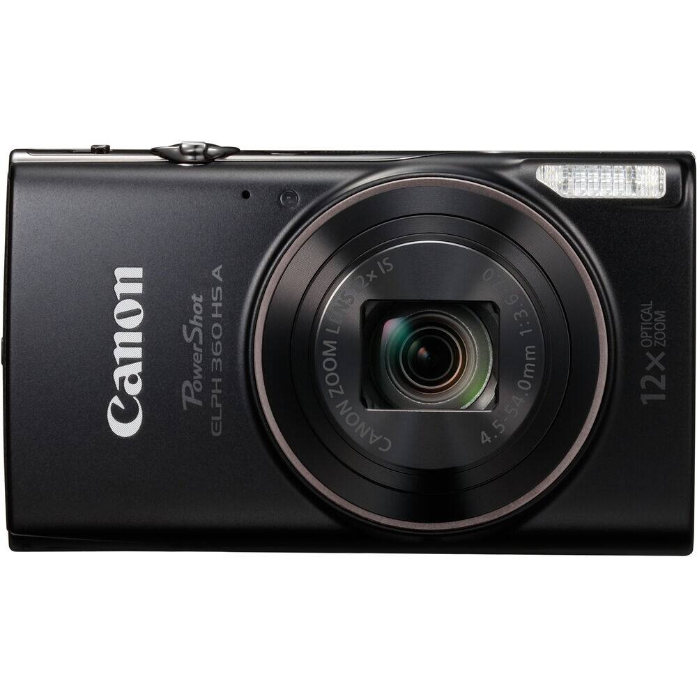 Canon PowerShot ELPH 360 HS A  
12x Optical Zoom  
Canon 1:3.6-7.0 4.5-54.0mm