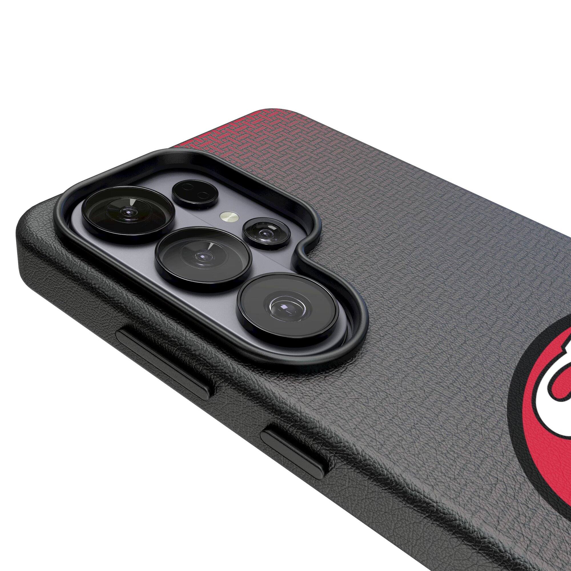 Alt View 2. Keyscaper - San Francisco 49ers Historic Collection 1989-1995 Galaxy Magnetic Bump Case - S25 Ultra - Black.