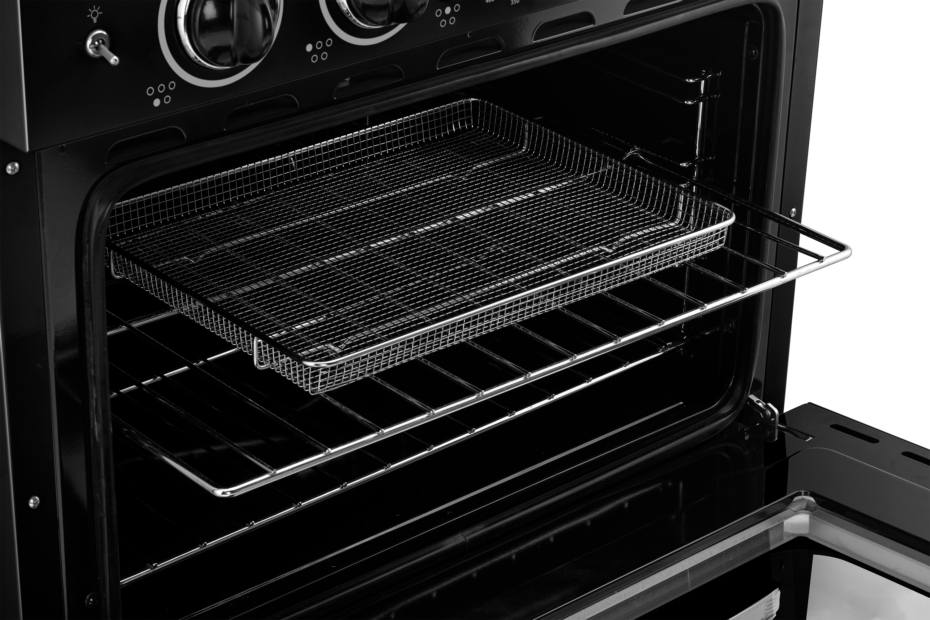 Alt View 2. Unique Appliances - Classic Retro 3.9 Cu. Ft. Freestanding Induction Range with Air Fry - Midnight Black.