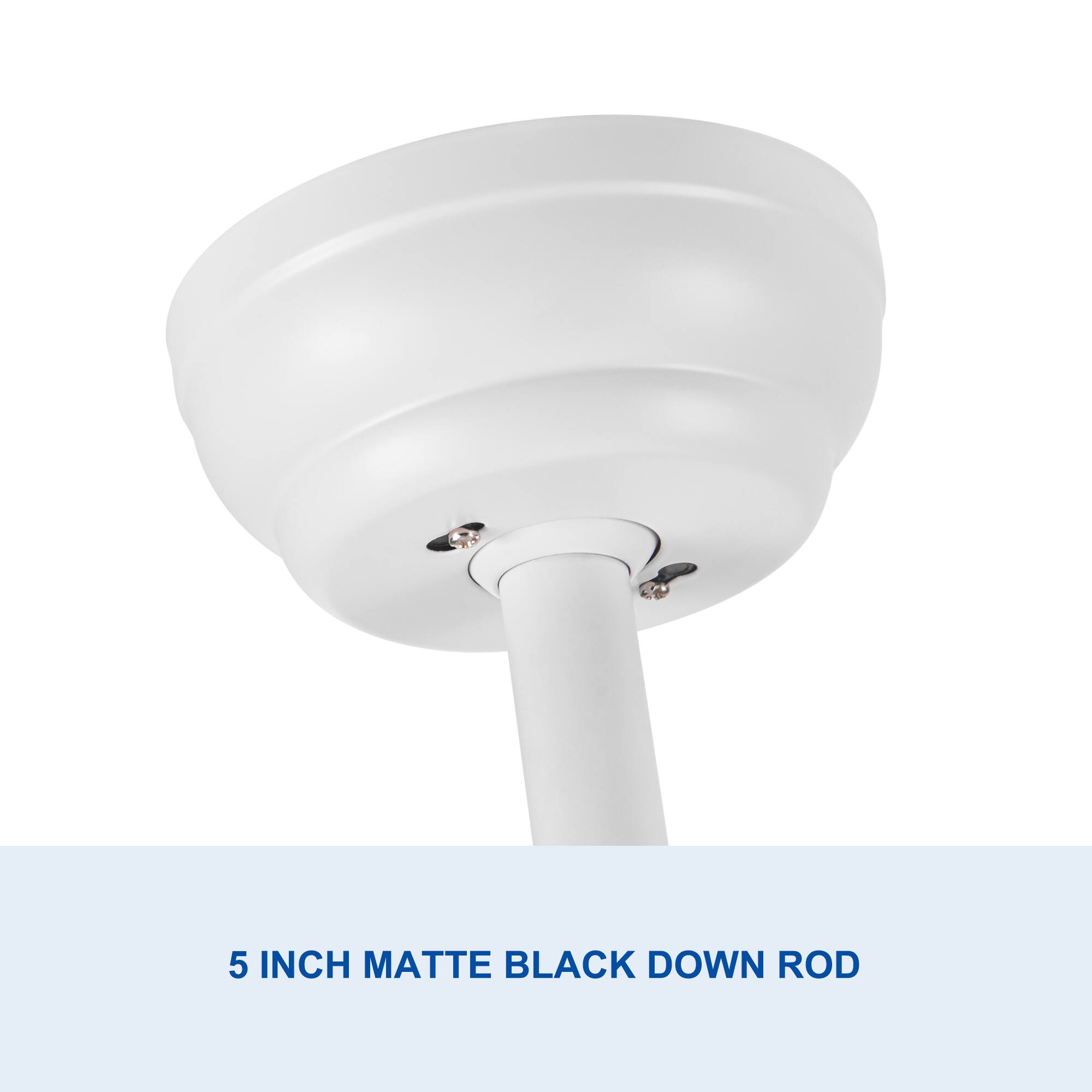 5 INCH MATTE BLACK DOWN ROD