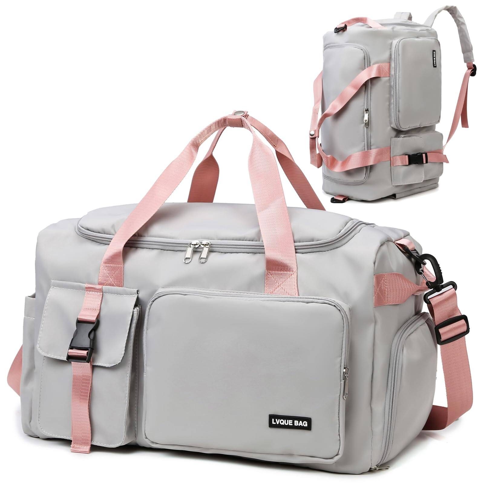 Pacoar Cade Gym Duffle Bag For Women Men Sports Backpack With Wet Shoe ...