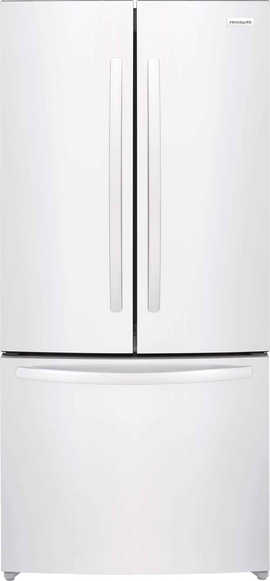 Frigidaire - 18 Cu. Ft Counter Depth French Door Refrigerator with CrispSeal Crispers - White