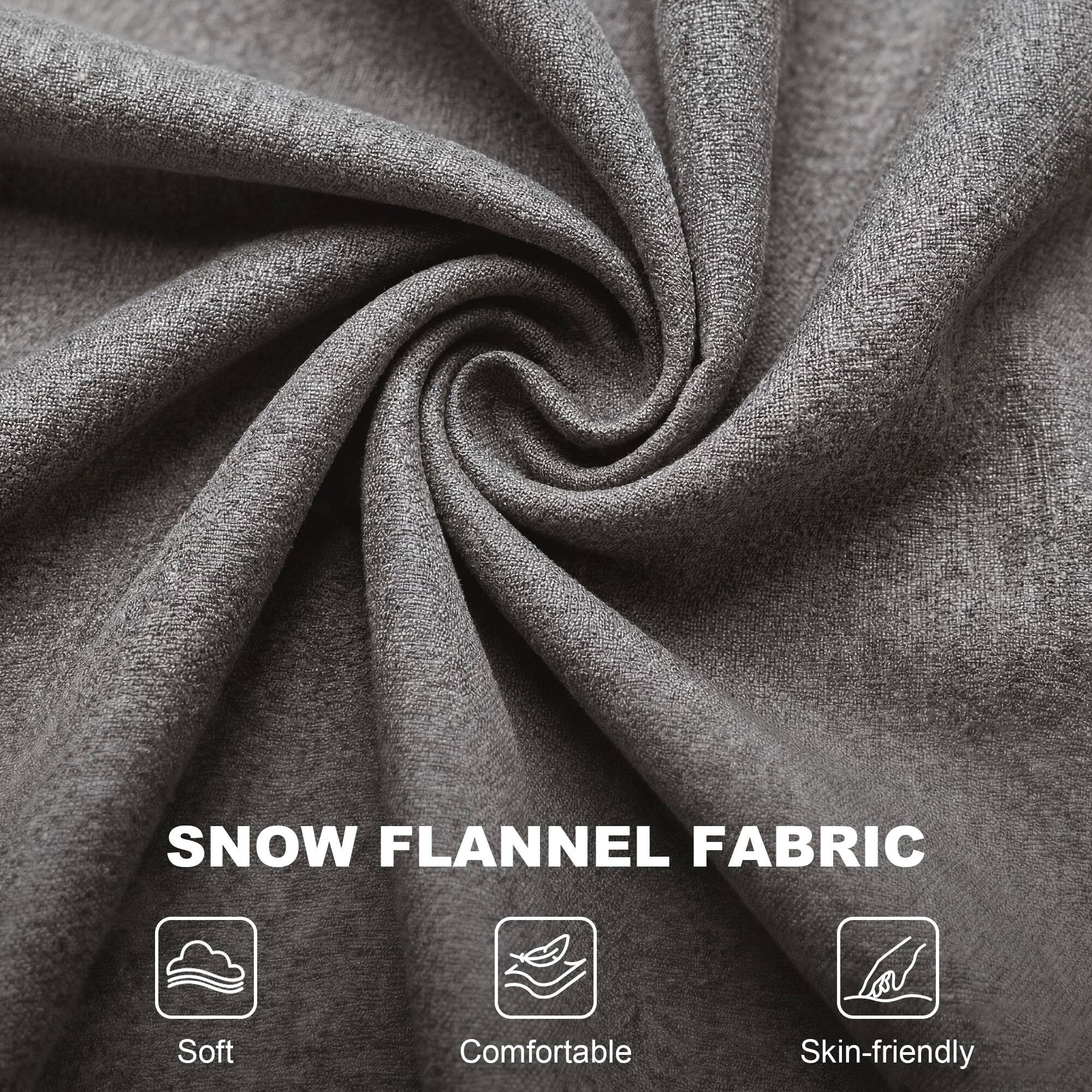 SNOW FLANNEL FABRIC  
Soft, Comfortable, Skin-friendly