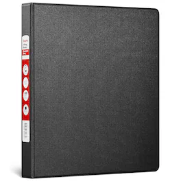 Staples - 1" 3-Ring Non-View Binder, D-Ring, (26407-CC) - Black