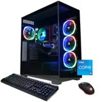 CyberPowerPC - Gamer Xtreme Gaming Desktop - Intel Core i5-14400F - 16GB Memory - NVIDIA GeForce RTX 4060 8GB - 1TB SSD - Black - Front_Zoom