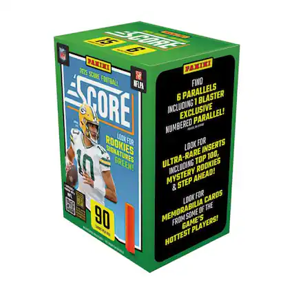 B5 RORE 9 MP PANINI PANINI 2025 SCORE 78 FOOTBALL NFLPA FIND 6 PARALLELS BLASTER CORE 1 INCLUDING EXCLUSIVE PARALLEL! NUMBERED LOOK FOR ROOKIES LOOK INSERTS 100, 1n GREEN! ULTRA-RARE INCLUDING TOP ROOKIES MYSTERY STEP AHEAD! & NFL LOOK FOR CARDS FZC NP PO MEMORABILIA OF THE 90 SOME FROM GAME'S PLAYERS! CAROS PR BO HOTTEST
