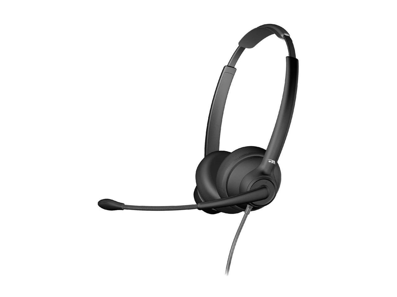 Alt View 5. Cyber Acoustics - Cyber Acoustics USB Headset - AI Noise Cancelation, Microsoft Teams Certified, Stereo, USB A, Wired, Over-Head, 5 ft - Unknown.
