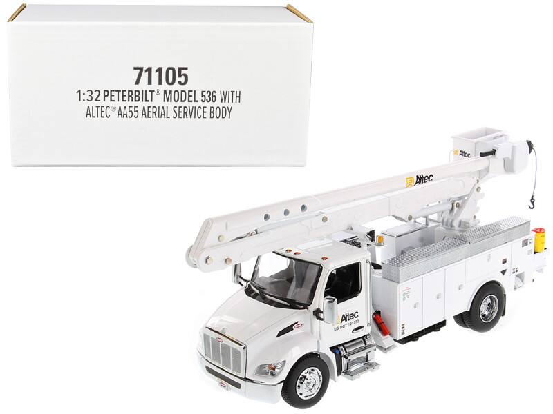 71105 1:32 PETERBILT MODEL 536 WITH ALTEC AA55 AERIAL SERVICE BODY  
Attec  
Attec 121a79  
US DOT