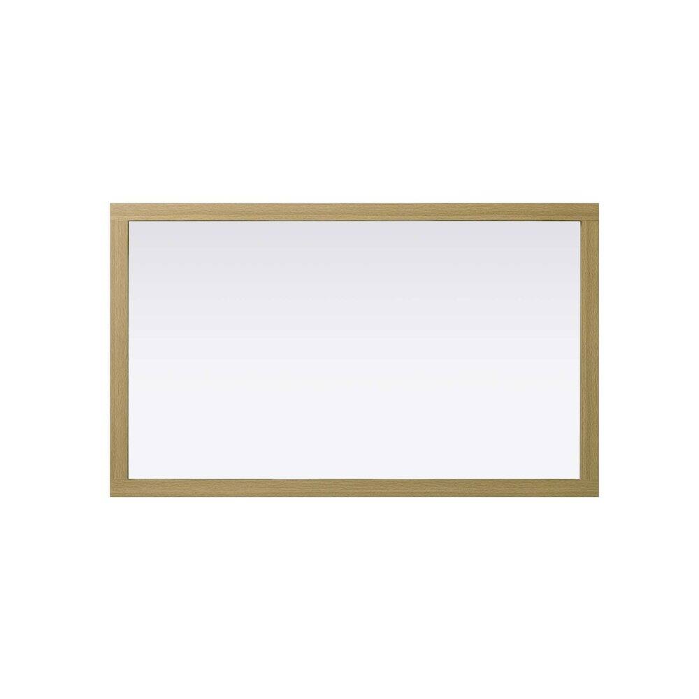 Alt View 1. Elegant Kitchen and Bath - Noah Wooden Rectangle Mirror 60 x 36 in Honey Brown - Honey Brown.