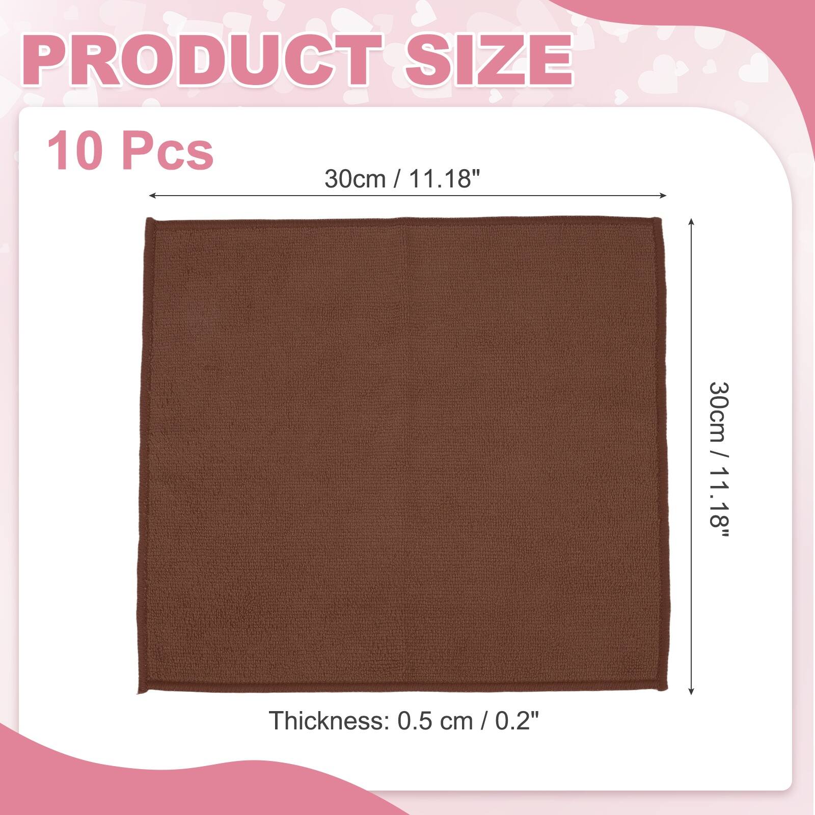 PRODUCT SIZE

10 Pcs

30cm / 11.18"

30cm / 11.18"

Thickness: 0.5 cm / 0.2"