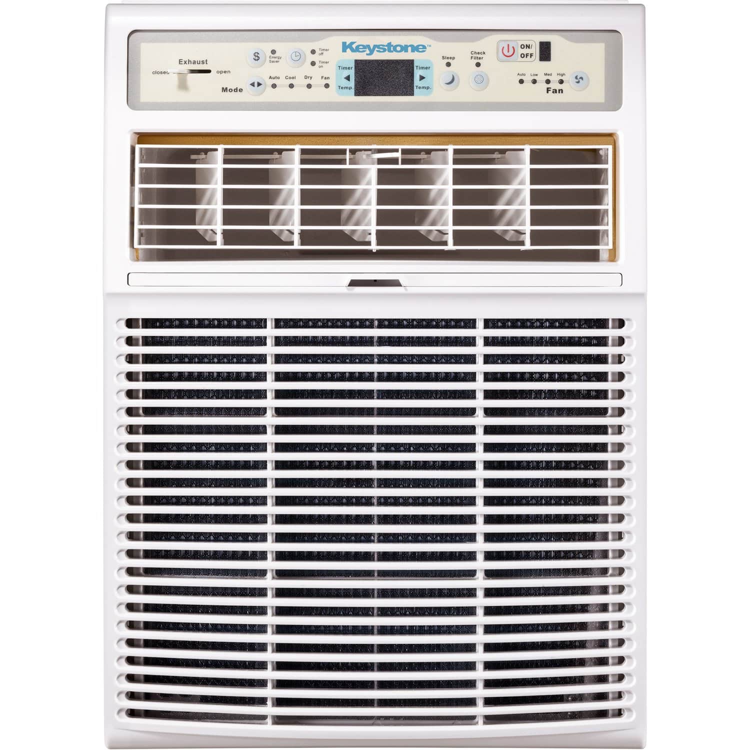 Keystone - 350 Sq. Ft. 8,000 BTU Casement Window Air Conditioner - White