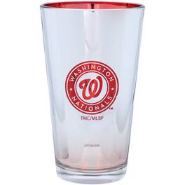 The Memory Company - Washington Nationals 16oz. Electroplated Pint Glass - Multicolor
