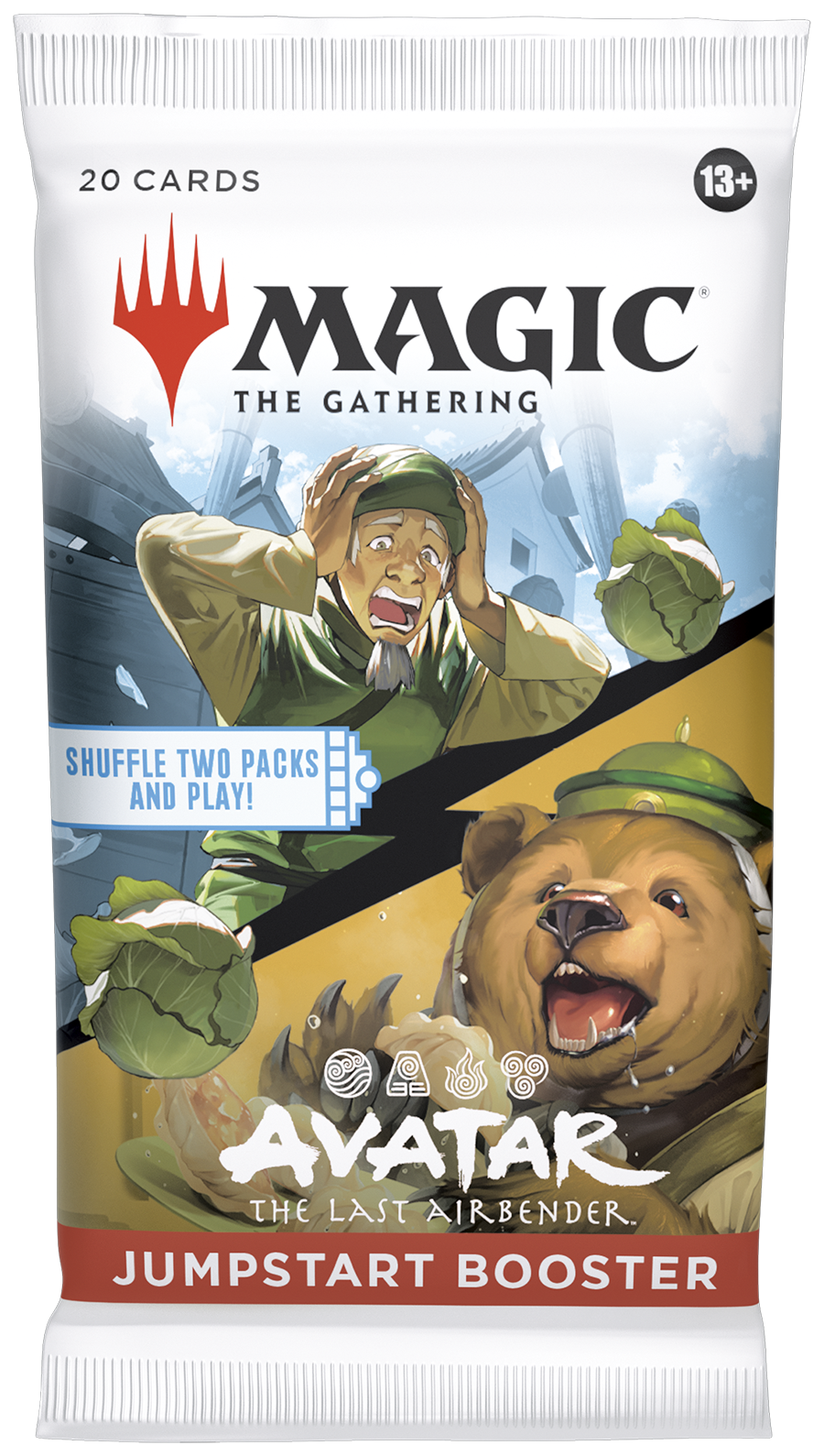 20 CARDS 13+ MAGIC THE GATHERING SHUFFLE TWO PACKS AND PLAY! AVATAR THE LAST AIRBENDER. JUMPSTART BOOSTER