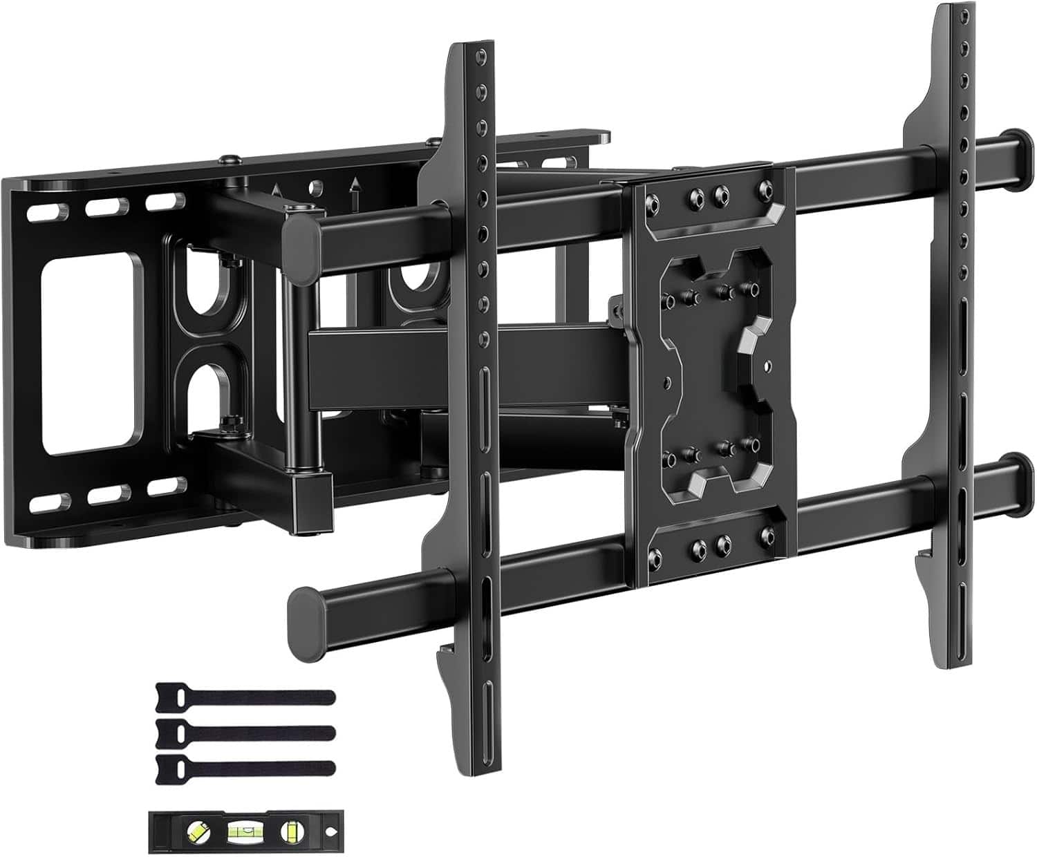 FINEAK - Premium Full Motion TV Wall Mount for 37-75" TVs, Swivel & Tilt - Black