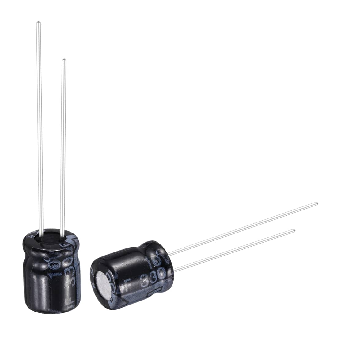 Unique Bargains - 330uF 10V 6x7mm Electrolytic Capacitor, Radial Leads Aluminum, 50pcs, 105C High Temp for TVs, LCD Monitor, VCD - Black price history on PriceWatchPro
