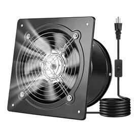 VEVOR - 8 Inch Exhaust Fan, 576 CFM High Velocity Wall Mount Vent Fan with On/Off Control, Low Consumption - Black