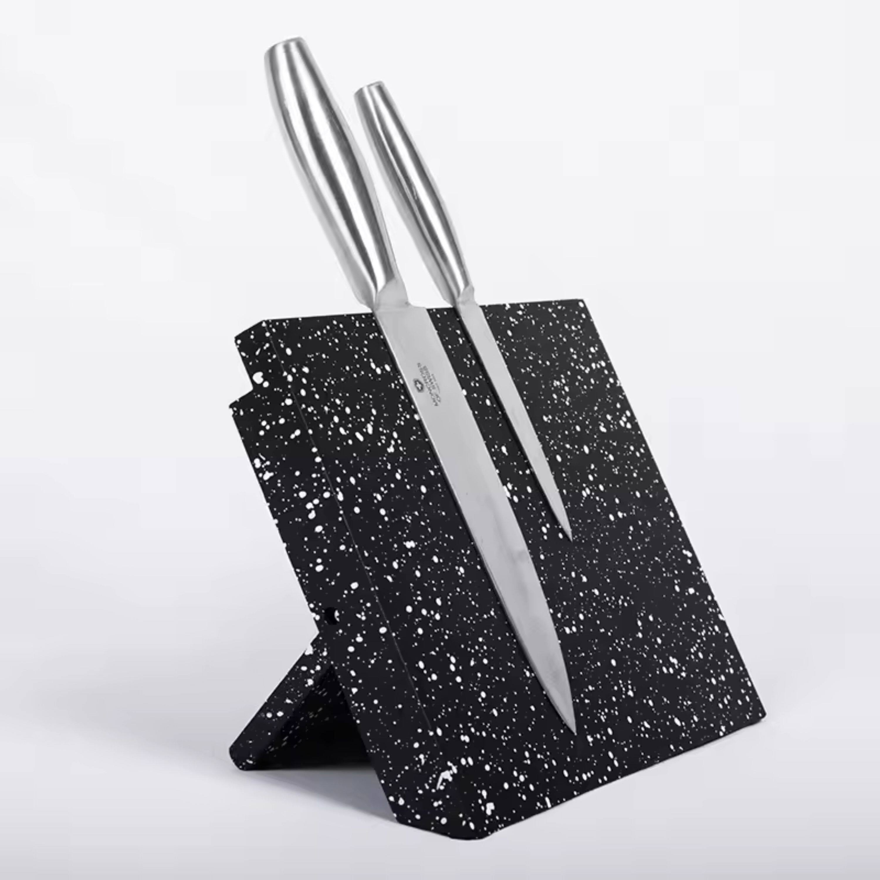 Back. Kitcheniva - Folding Magnetic Knife Block - Starry.