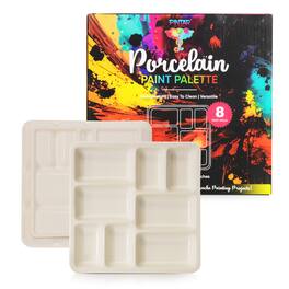 Pintar - Ceramic Watercolor Paint Palette Tray - 8 Well Ceramic Palette